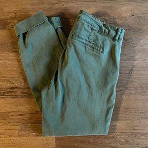 Cosmic Blue Love green cuffed skinny pants size 30